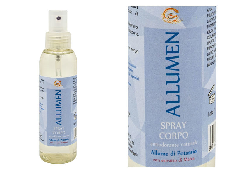 Carone - Allumen - ALLUME DI POTASSIO spray corpo BIO alla malva