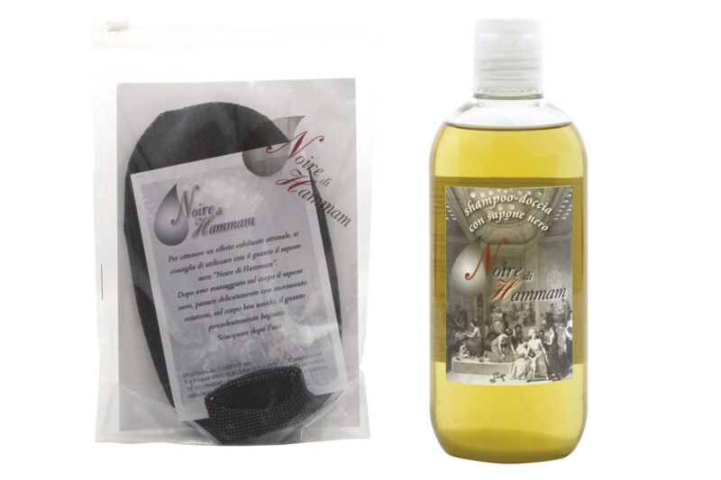 Carone - Noire di Hammam - KIT SHAMPOO-DOCCIA + GUANTO