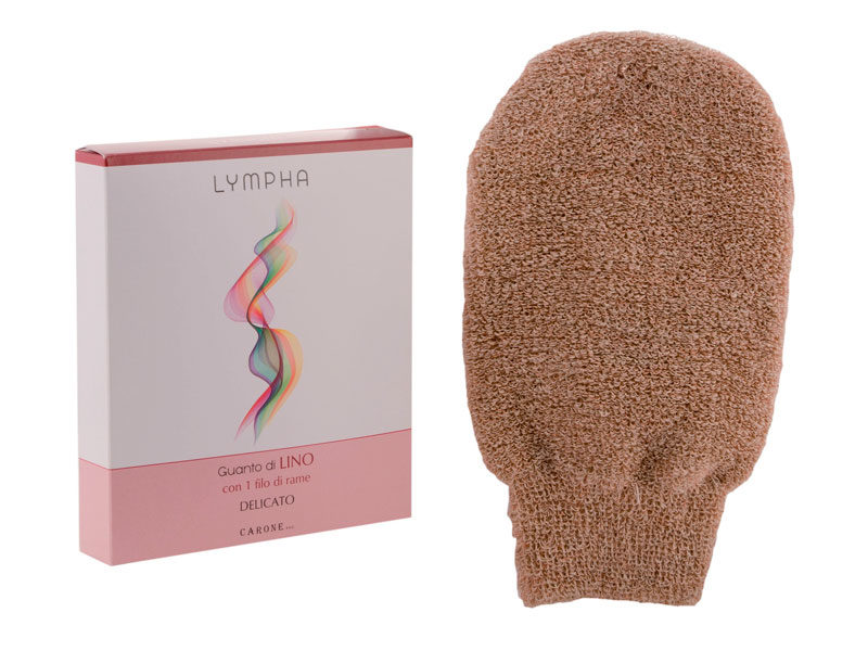 Carone - Lympha - GUANTO LINO con 1 filo di RAME