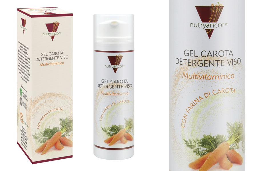 DOLCE GIORNO – Viso – Linea nutryancor 0545 Nutryancor gel carota per listino grande Carone - Nutryancor - GEL DETERGENTE VISO alla Carota
