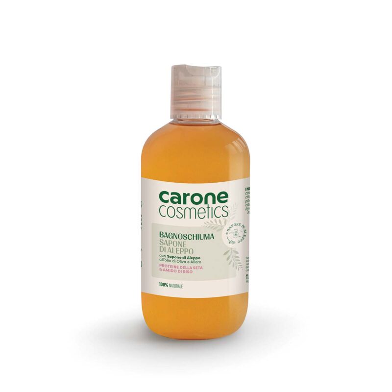 BAGNOSCHIUMA “SAPONE DI ALEPPO” proteine della seta - 250 ml