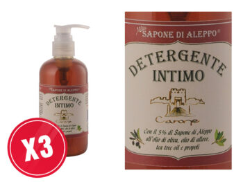 Carone - Sapone di Aleppo - Detergente Intimo multipack 3 pezzi