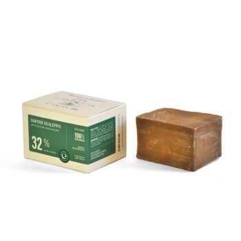 SAPONE DI ALEPPO olio d’oliva e olio di alloro 32% - 180 g