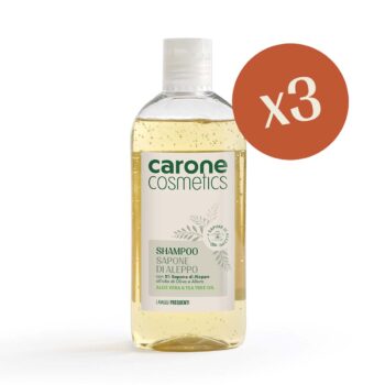 3 Pezzi - SHAMPOO “SAPONE DI ALEPPO” lavaggi frequenti - 250 ml