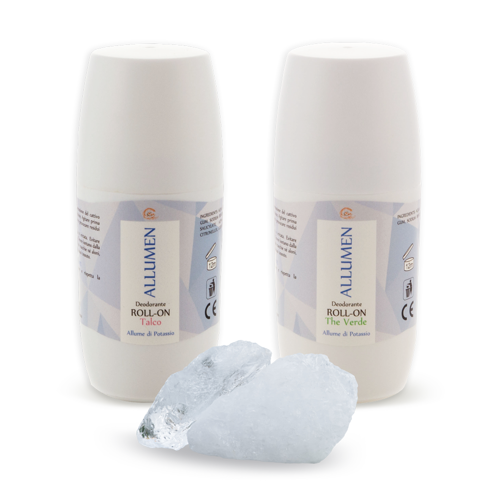 ALLUME DI POTASSIO ROLL ON COMBO Carone Cosmetics • Sapone di Aleppo • Prodotti Cosmetici Naturali